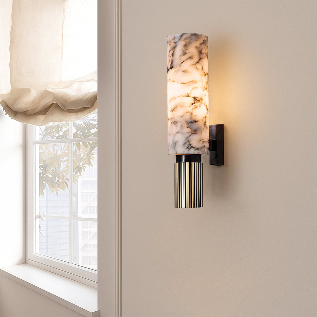 Copper Stone Wall Lamp – Sculptural Natural Material Accent Design