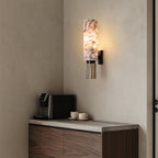 Copper Stone Wall Lamp – Sculptural Natural Material Accent Design
