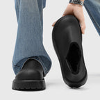 Mocassins fourrés confort semelle épaisse bout large