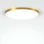 Round Flush Mount Ceiling Light Iron and Acrylic | Contemporary Interior Style | Bright Integrated LED Illumination Lamp