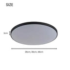 Round Flush Mount Ceiling Light Iron and Acrylic | Contemporary Interior Style | Bright Integrated LED Illumination Lamp