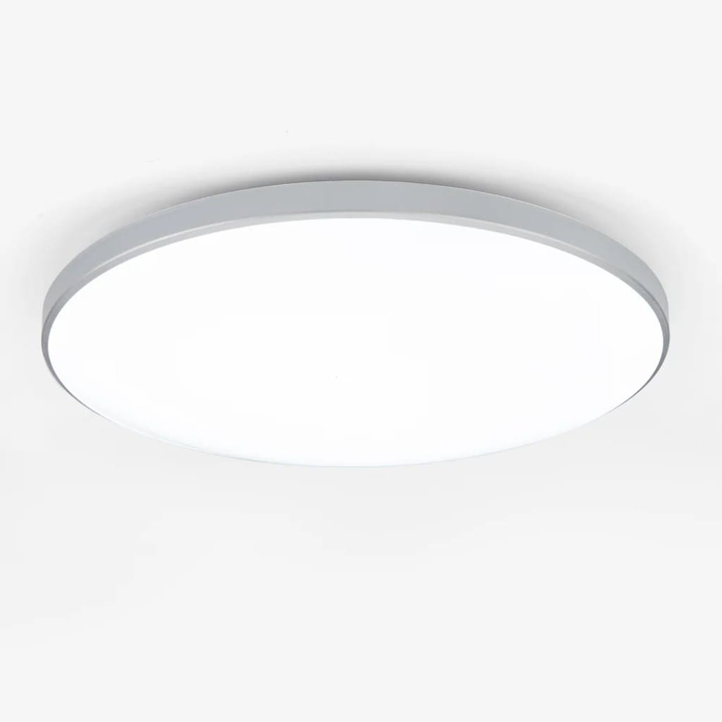 Round Flush Mount Ceiling Light Iron and Acrylic | Contemporary Interior Style | Bright Integrated LED Illumination Lamp