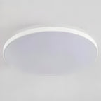 Round Flush Mount Ceiling Light Iron and Acrylic | Contemporary Interior Style | Bright Integrated LED Illumination Lamp