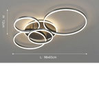 Modern LED Ring Ceiling Light Contemporary Geometric Flush Mount Light
