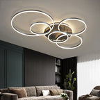 Modern LED Ring Ceiling Light Contemporary Geometric Flush Mount Light