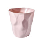 Irregular Waste Bin Plastic | Scandinavian Minimalist Style | Compact Space-Saving Trash Can for Home and Office Use