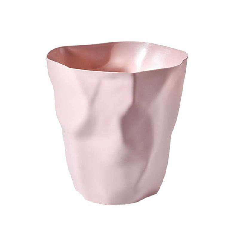 Irregular Waste Bin Plastic | Scandinavian Minimalist Style | Compact Space-Saving Trash Can for Home and Office Use