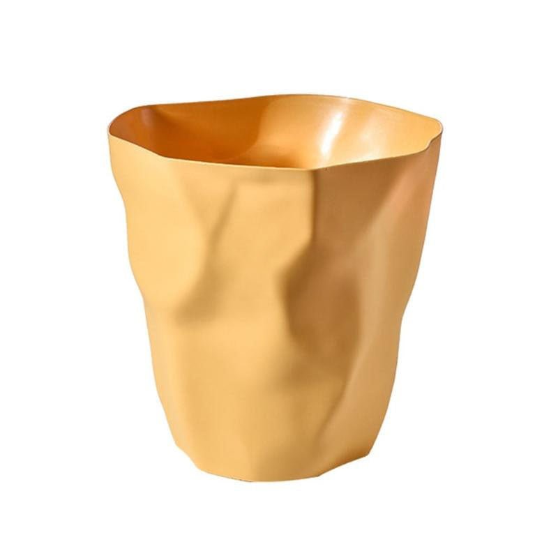 Irregular Waste Bin Plastic | Scandinavian Minimalist Style | Compact Space-Saving Trash Can for Home and Office Use