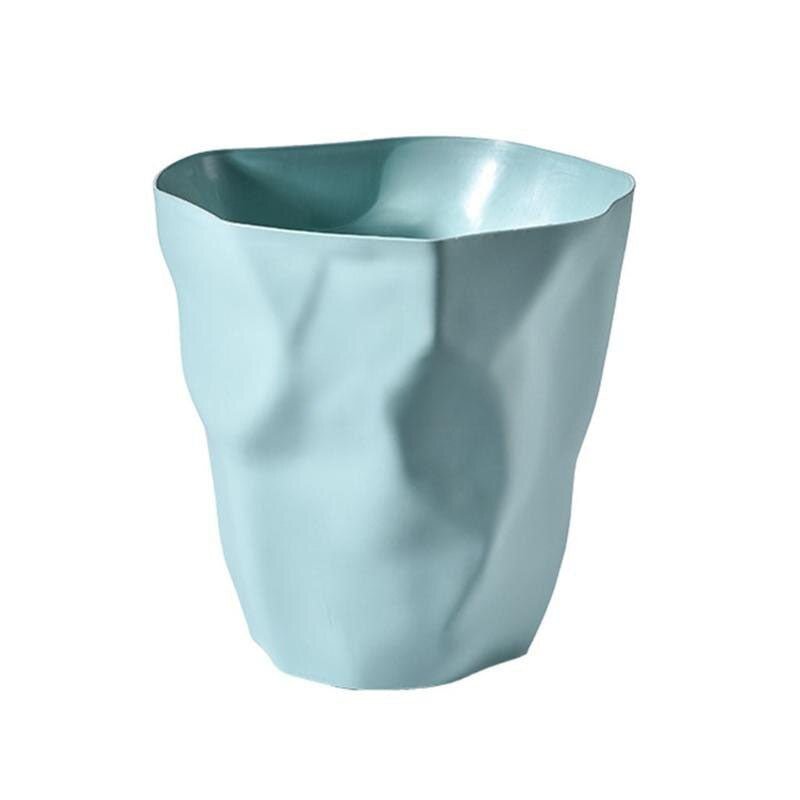 Irregular Waste Bin Plastic | Scandinavian Minimalist Style | Compact Space-Saving Trash Can for Home and Office Use