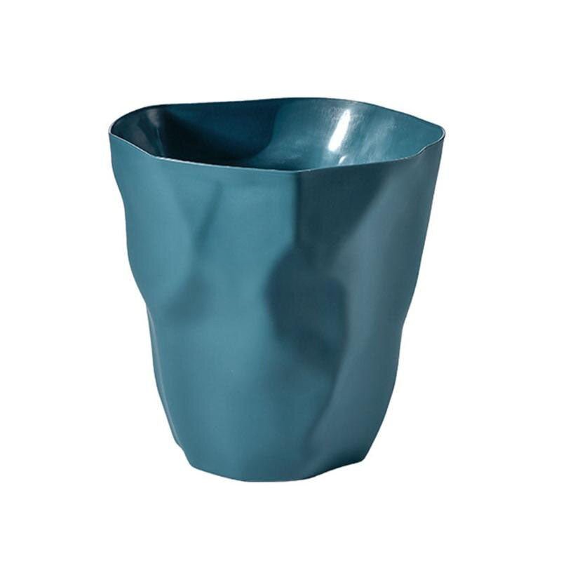 Irregular Waste Bin Plastic | Scandinavian Minimalist Style | Compact Space-Saving Trash Can for Home and Office Use