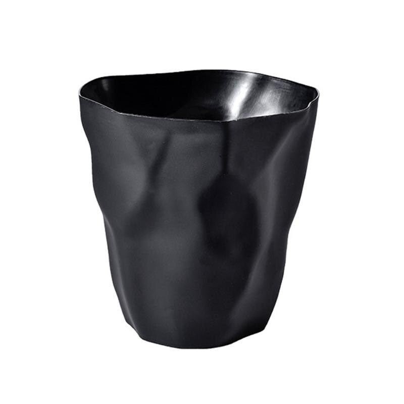 Irregular Waste Bin Plastic | Scandinavian Minimalist Style | Compact Space-Saving Trash Can for Home and Office Use