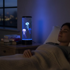 LED Jellyfish Lamp | Multi-Mode LED Lighting | Rechargeable Battery and Touch Control for Deep Mood Relaxation and Focus