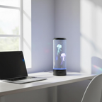 LED Jellyfish Lamp | Multi-Mode LED Lighting | Rechargeable Battery and Touch Control for Deep Mood Relaxation and Focus