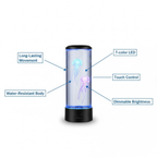 LED Jellyfish Lamp | Multi-Mode LED Lighting | Rechargeable Battery and Touch Control for Deep Mood Relaxation and Focus