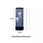 LED Jellyfish Lamp | Multi-Mode LED Lighting | Rechargeable Battery and Touch Control for Deep Mood Relaxation and Focus