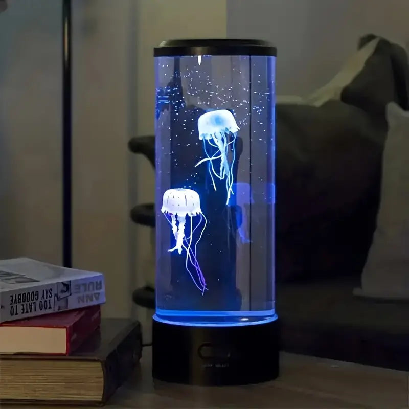 LED Jellyfish Lamp | Multi-Mode LED Lighting | Rechargeable Battery and Touch Control for Deep Mood Relaxation and Focus