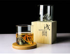 Whiskey Glass Crystal 250ml | Japanese Minimalist Design | Faceted Surface Reflects Light for Elegant Drink Presentation