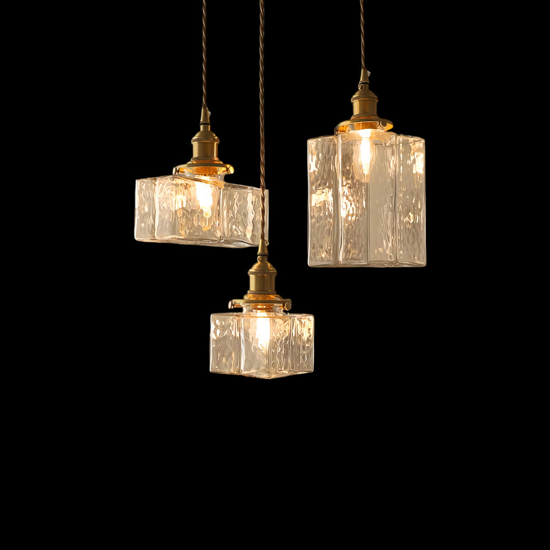 Vintage Glass Pendant Light