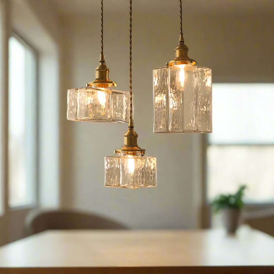 Vintage Glass Pendant Light