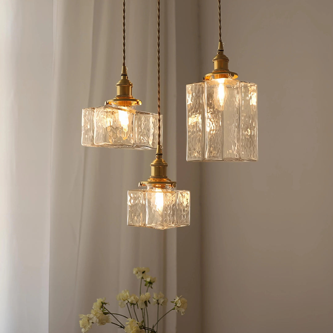 Vintage Glass Pendant Light