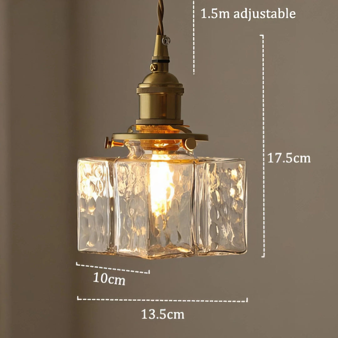 Vintage Glass Pendant Light