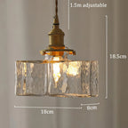Vintage Glass Pendant Light