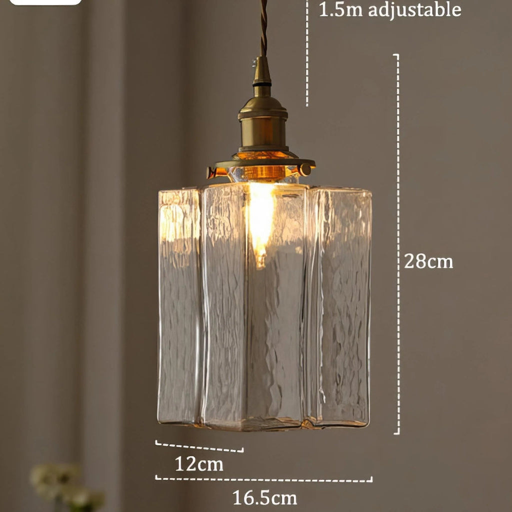 Vintage Glass Pendant Light