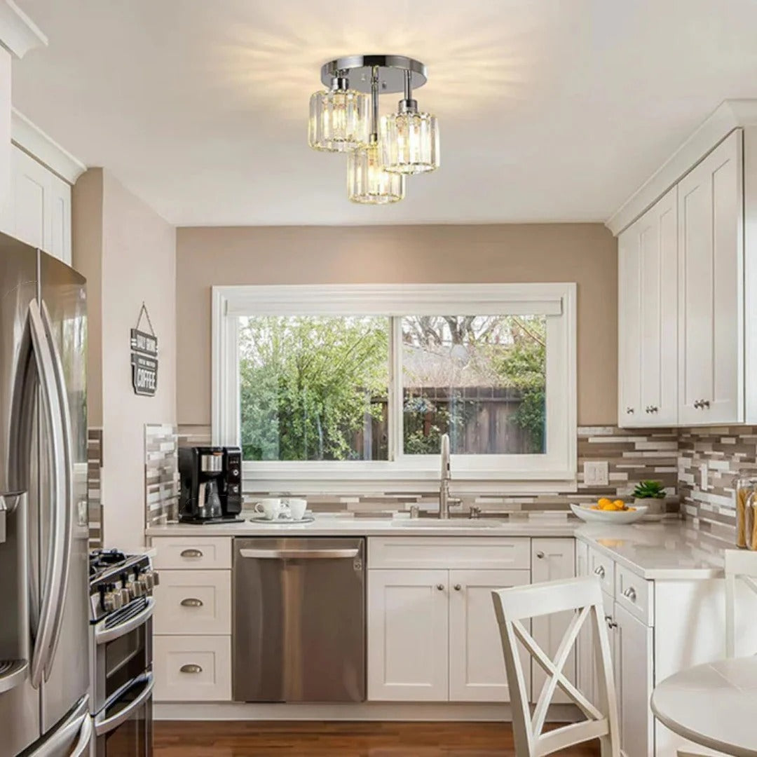 Crystal Glass Ceiling Light