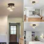 Crystal Glass Ceiling Light