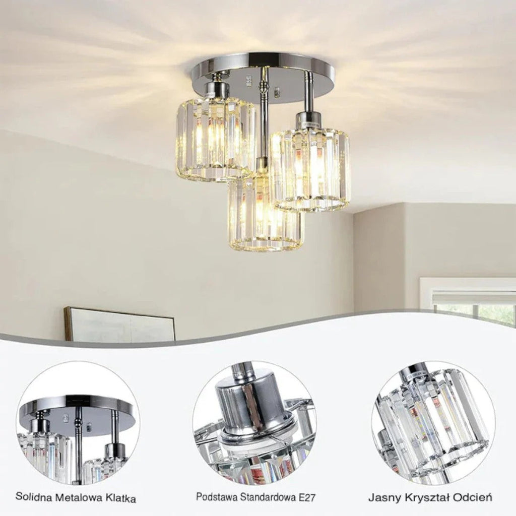 Crystal Glass Ceiling Light