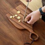 Walnut Wood Cutting Board | Double-Sided Design for Food Prep and Serving | Knife-Friendly Surface for Daily Kitchen Use