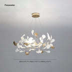 Jarn Suspension Feuille/Multi Moderne Métal/Céramique Doré/Blanc Salon - Neutralighting