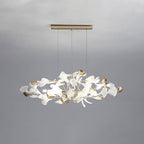 Jarn Suspension Feuille/Multi Moderne Métal/Céramique Doré/Blanc Salon - Neutralighting