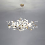 Jarn Suspension Feuille/Multi Moderne Métal/Céramique Doré/Blanc Salon - Neutralighting