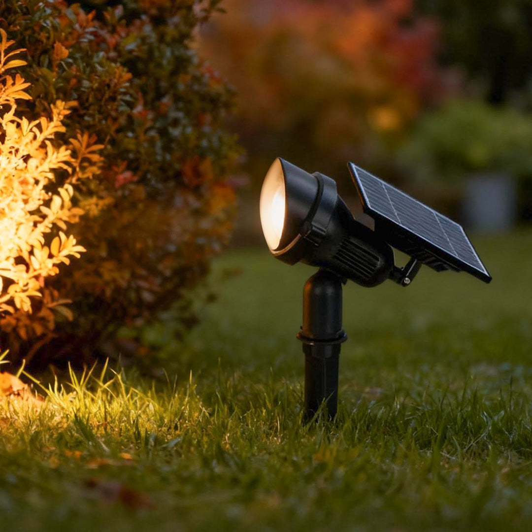 Solar Powered Garden Spotlight Adjustable LED Landscape Light Outdoor Pathway Lamp