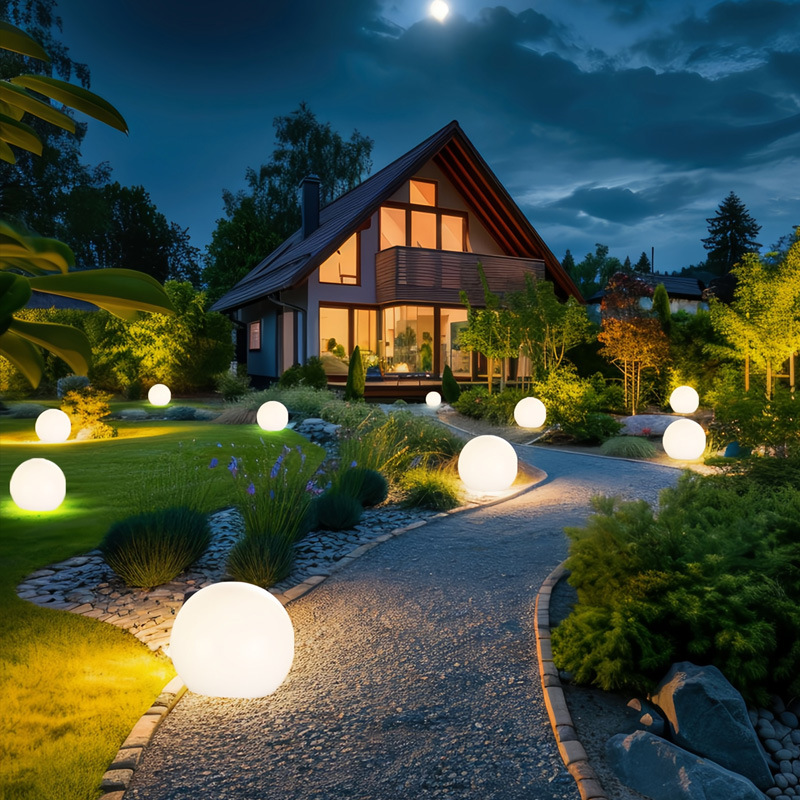 Solar Globe Garden Light Waterproof Outdoor LED Lamp