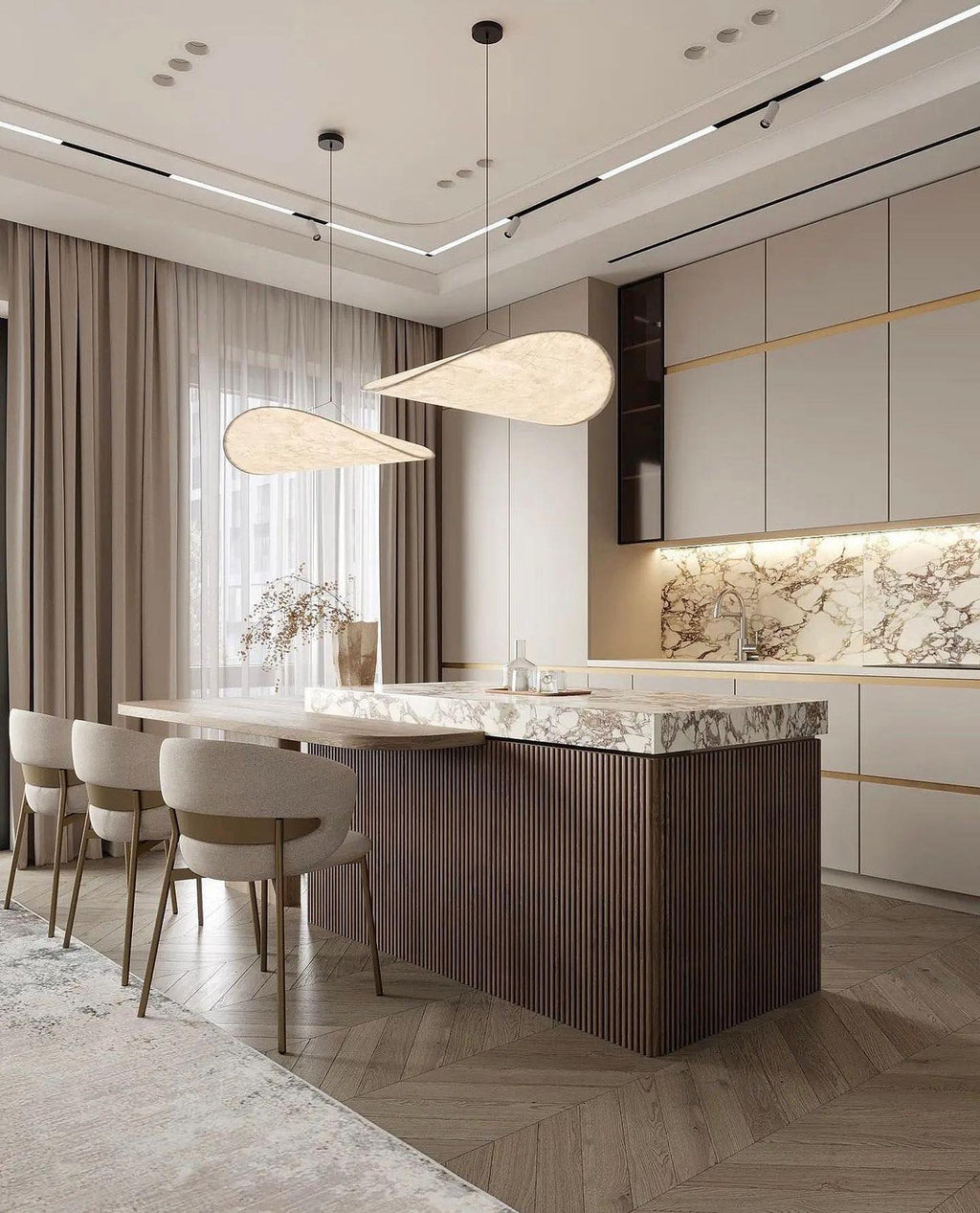 Sereca Suspension en Papier et Fibre de Verre - Neutralighting