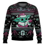 Unisex Christmas Sweater – Cute Character Print Knit Pullover with Festive Patterns