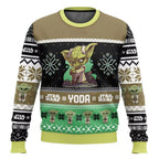 Unisex Christmas Sweater – Cute Character Print Knit Pullover with Festive Patterns