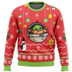 Unisex Christmas Sweater – Cute Character Print Knit Pullover with Festive Patterns