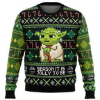 Unisex Christmas Sweater – Cute Character Print Knit Pullover with Festive Patterns