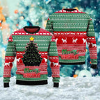 Unisex Dachshund Christmas Sweater – 3D Printed Funny Dog Holiday Jumper