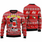 Unisex Dachshund Christmas Sweater – 3D Printed Funny Dog Holiday Jumper