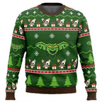 Unisex Christmas Sweater – Cute Character Print Knit Pullover with Festive Patterns