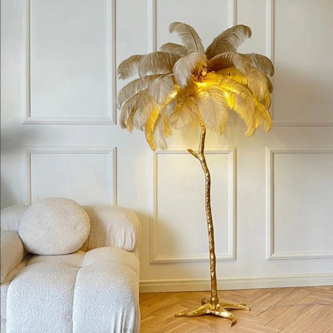 Modern Feather Floor Lamp
