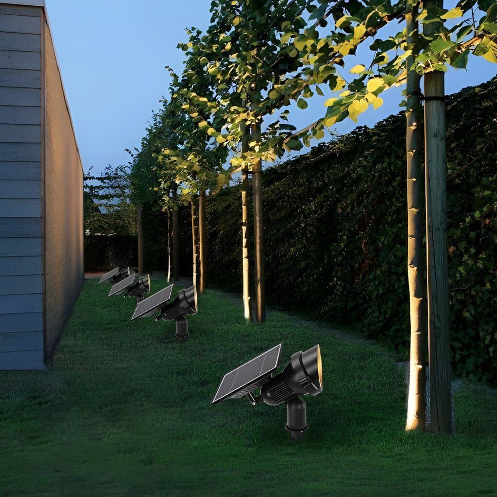 Solar Powered Garden Spotlight Adjustable LED Landscape Light Outdoor Pathway Lamp