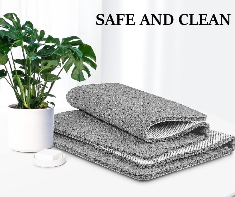 Anti-Slip Shower Mat Loofah-like Texture | Quick-Drying Drainage System | Mold-Resistant Safety for Bathroom Floors and Showers