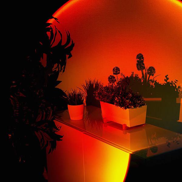 Sunset Projection Lamp | Modern Ambient Lighting for Bedrooms and Living Rooms | Creates a Warm Soothing Atmospheric Glow